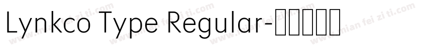 Lynkco Type Regular字体转换